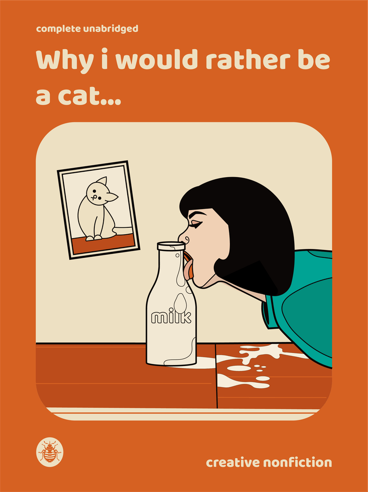 Self Help Retro Book Cover 'Why I would rather be a cat'