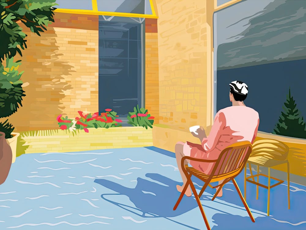 Men Having Tea, Hockney Style