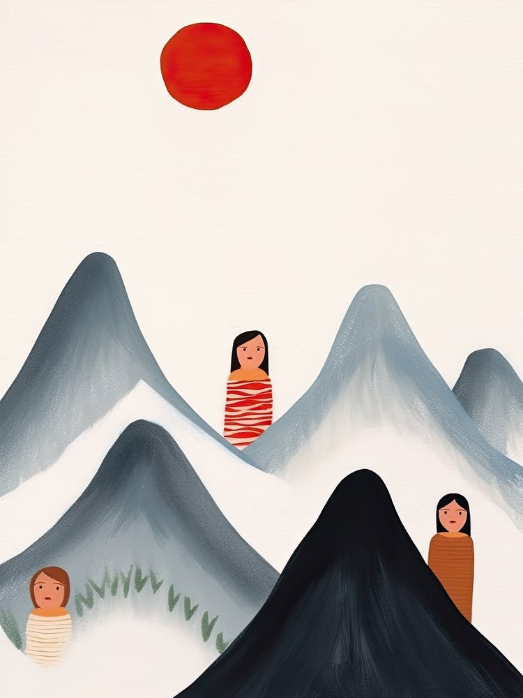Mountains, Tiny People And Illustration 7