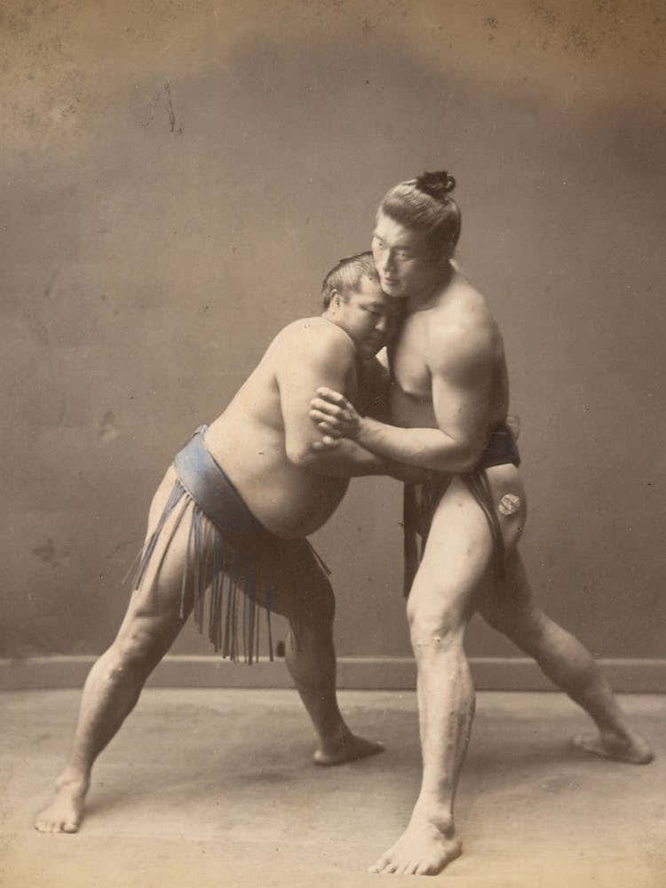 Sumo Wrestlers, 1870
