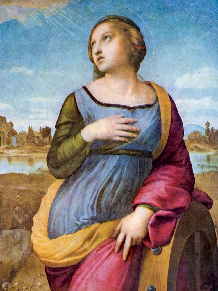 Saint Catherine Of Alexandria, Raphael