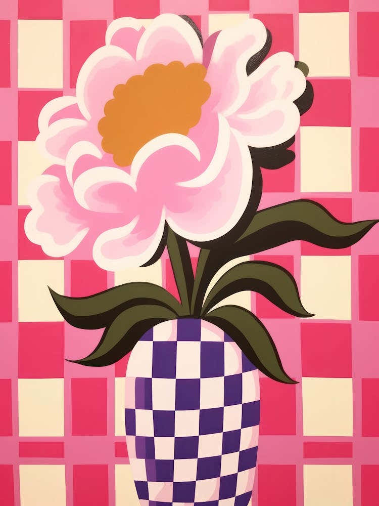 Peonies Flower Vase 4