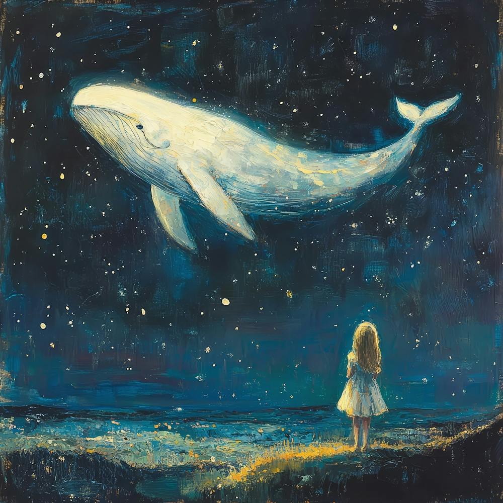 Whale In The Starry Night Sky 2