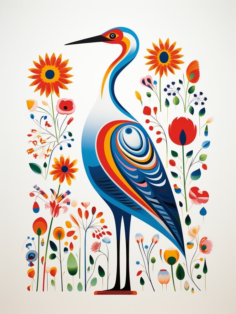 Scandinavian Bird Illustration Albatross 3