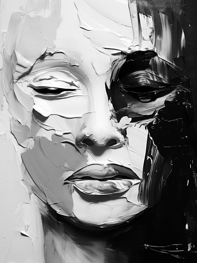 Abstract Of A Woman'S Face