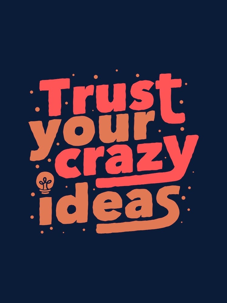 Trust Your Crazy Ideas