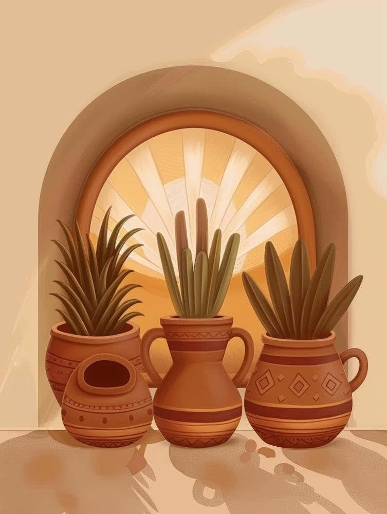 Pots Of Plants