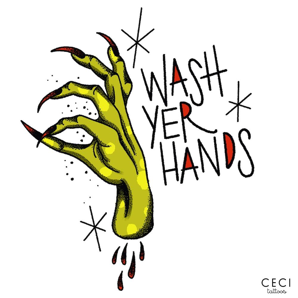 Wash Your Hands Square