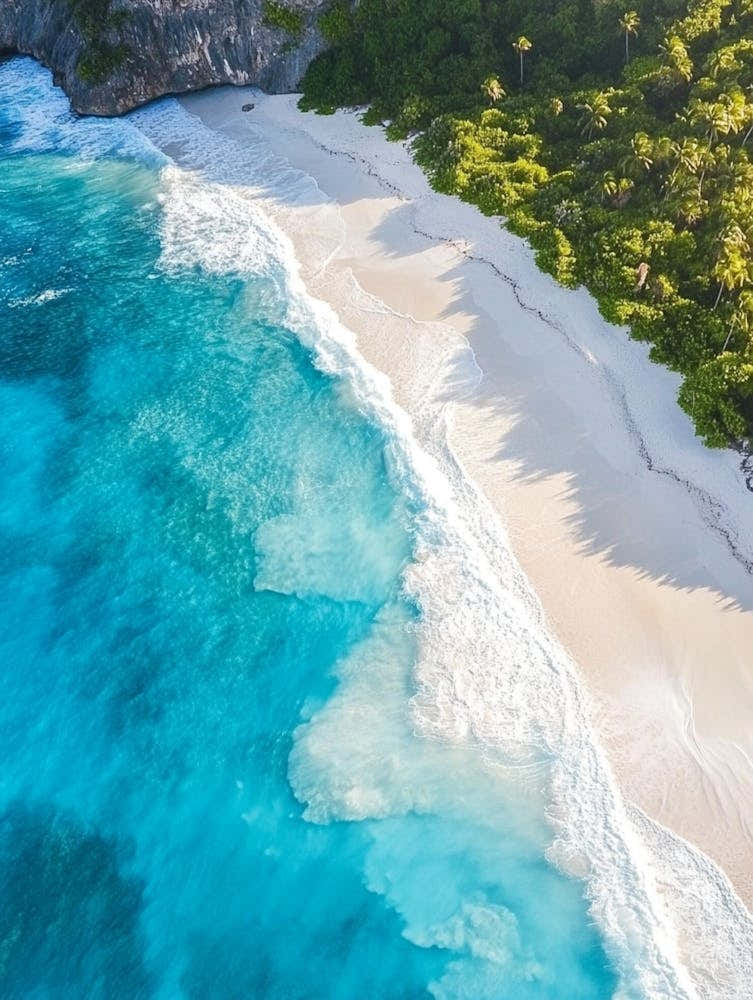Aerial View Of A Tropical Beach 13