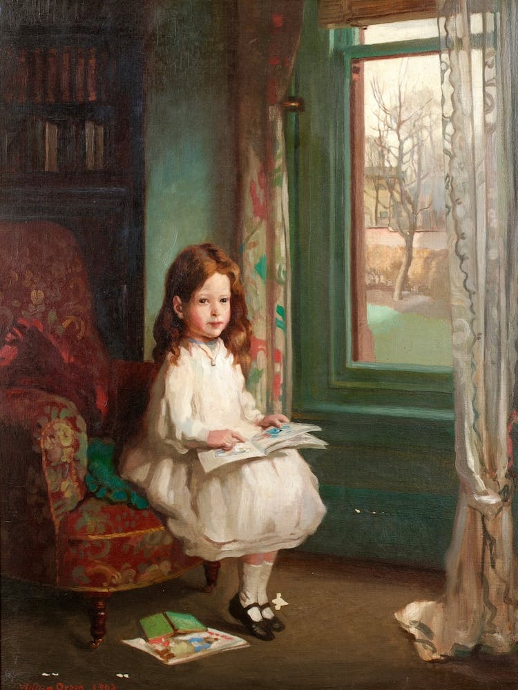 Little Girl Reading