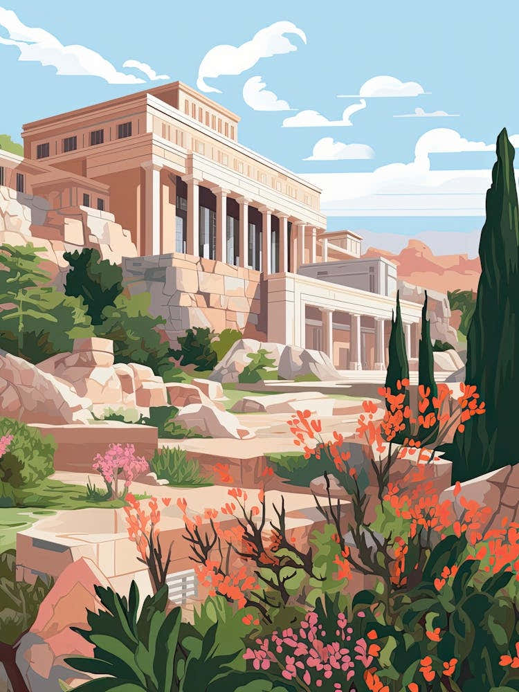 The Acropolis Museum   Athens, Greece   Cute Botanical Illustration Travel 3