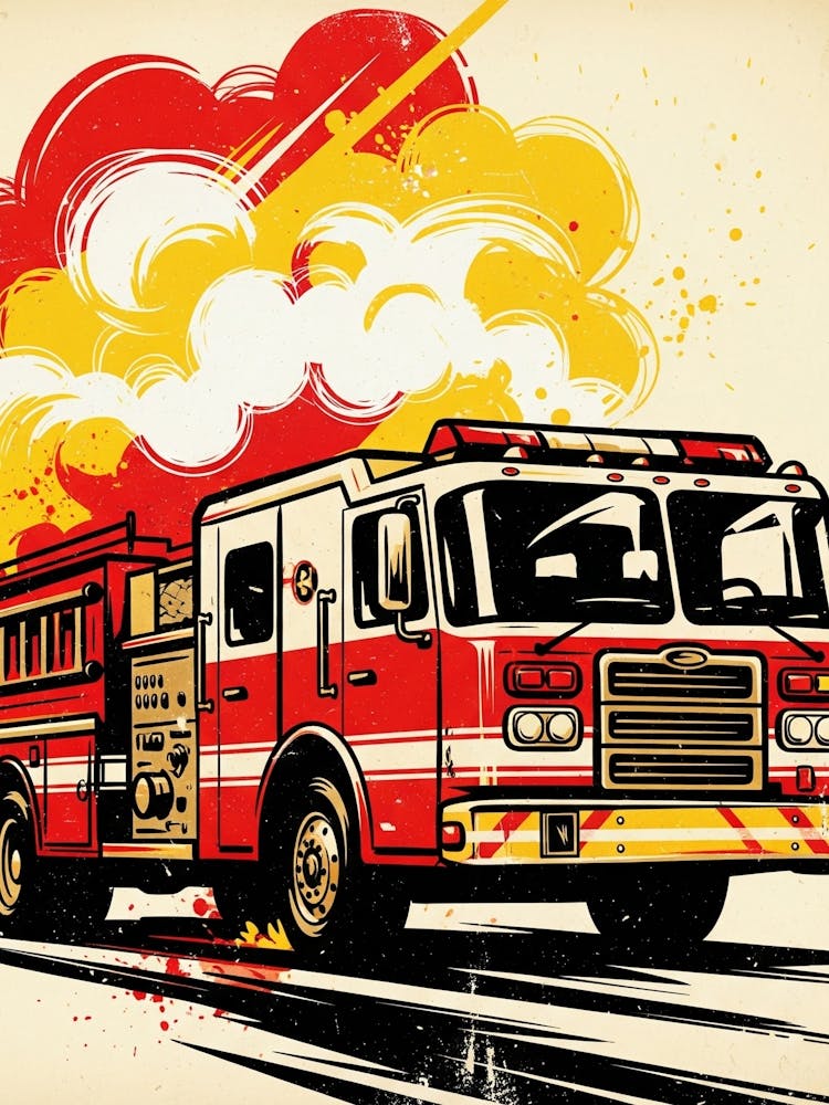 Fire Truck Vector Illustration