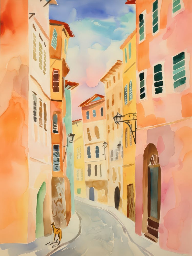 Florence, Italy Watercolour Streets 3
