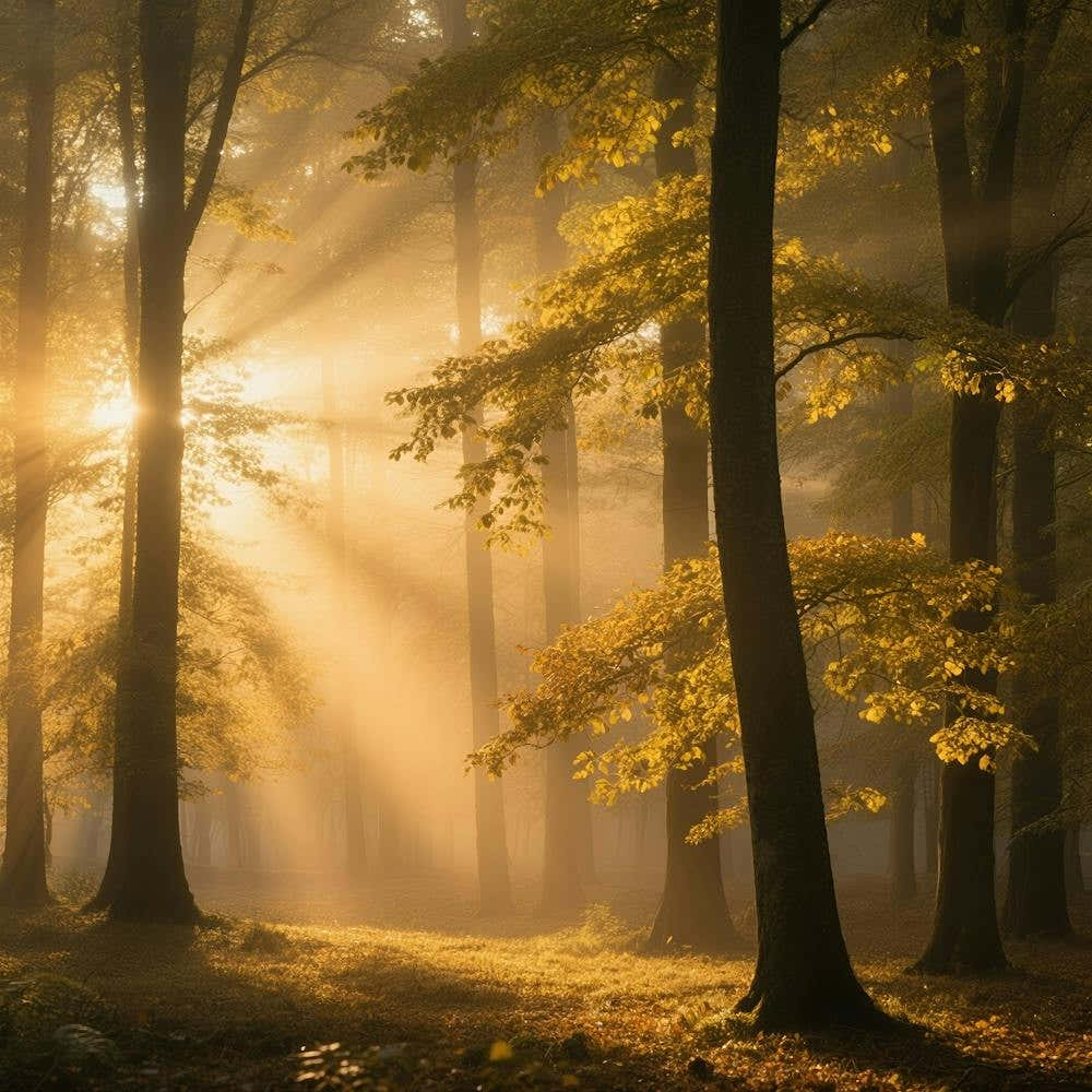 Sunrise In The Forest 5