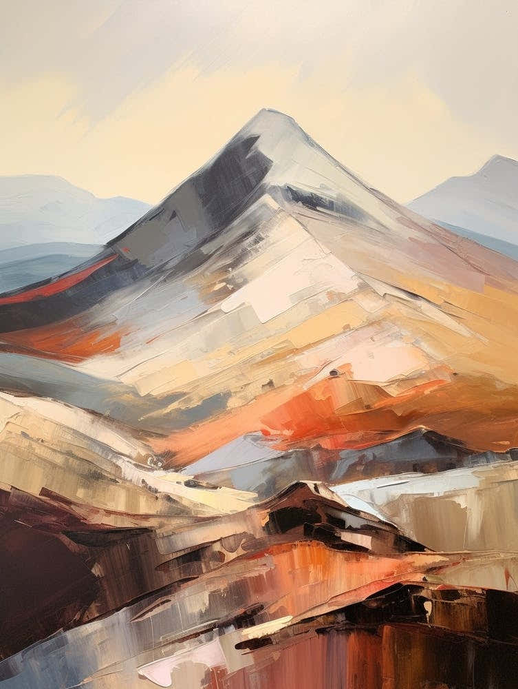 Mullach Nan Coirean Scotland 1 Mountain Painting
