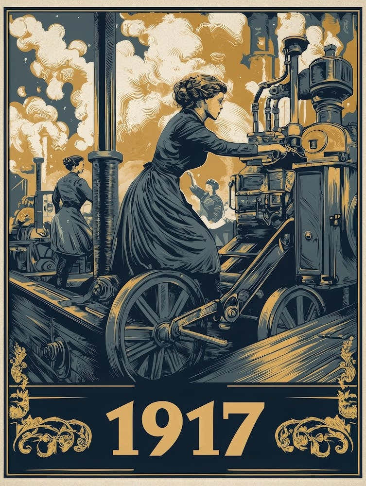 Aihrgdesign A Vintage Industrial Poster Showing Women Working 2eab482d Bd2c 45cf A6a9 Aba2df981be5 1