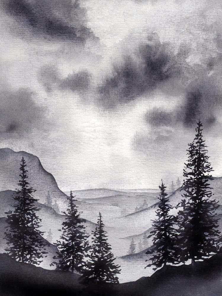 Monocrhome Ladnscape