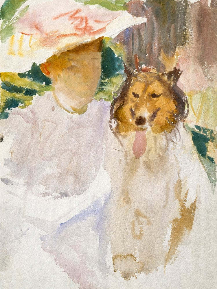 Woman With Collie After 1890, John Singer Sargent