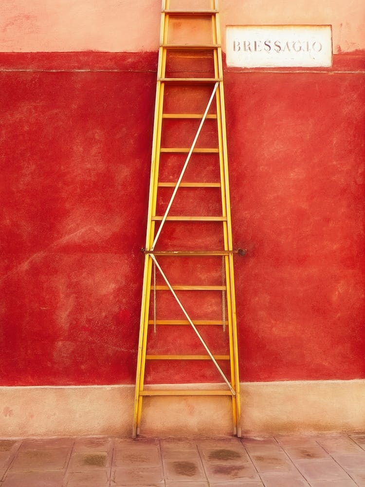 Yellow Ladders & Red Wall Murano