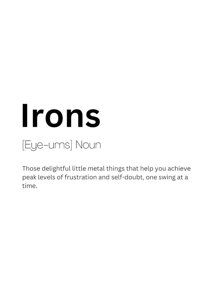 Irons Definition Meaning