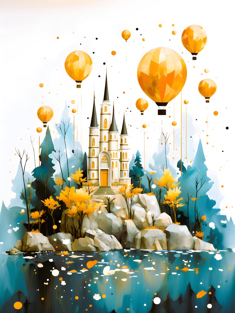 Castle With Balloons