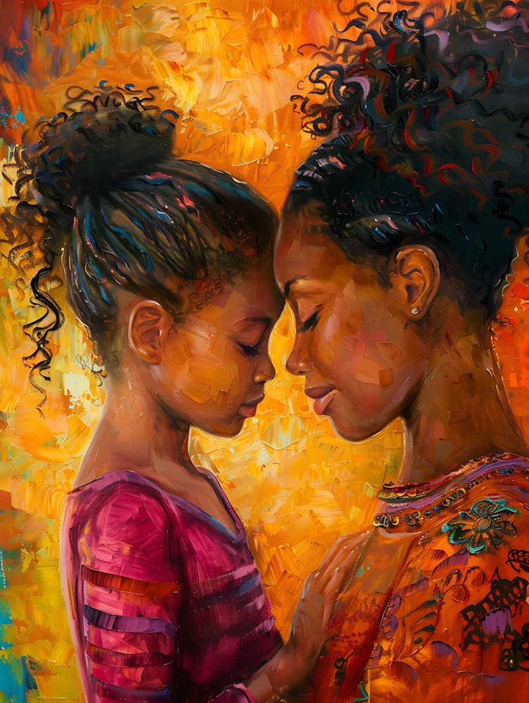 Vibrant Afro Mother And Daughter 21