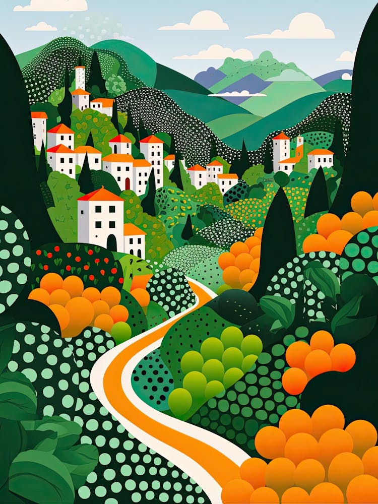 Ravello, Italy, Illustration In The Style Of Pop Art 2