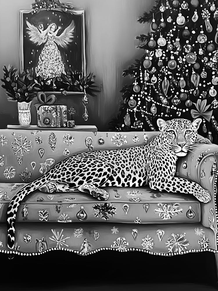 Leopard On A Couch
