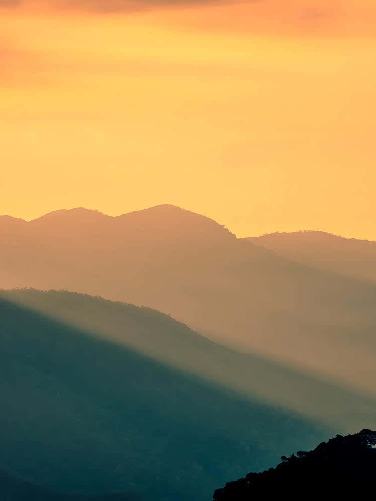 Sunset Over The Mountains 2