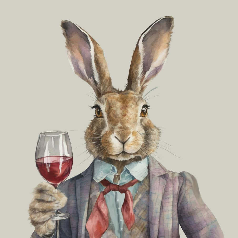 Red Wine Hare Final Flattened