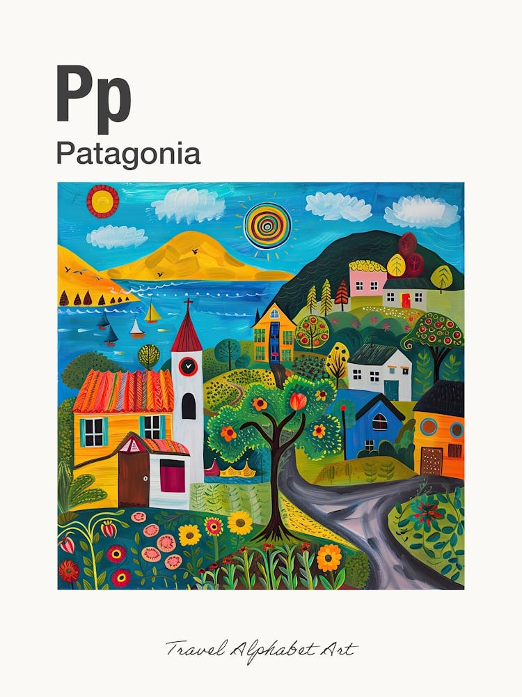 Kids Travel Alphabet  Patagonia 1