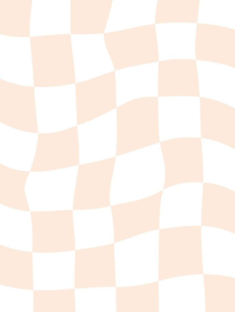 Checkerboard - Peach Pink