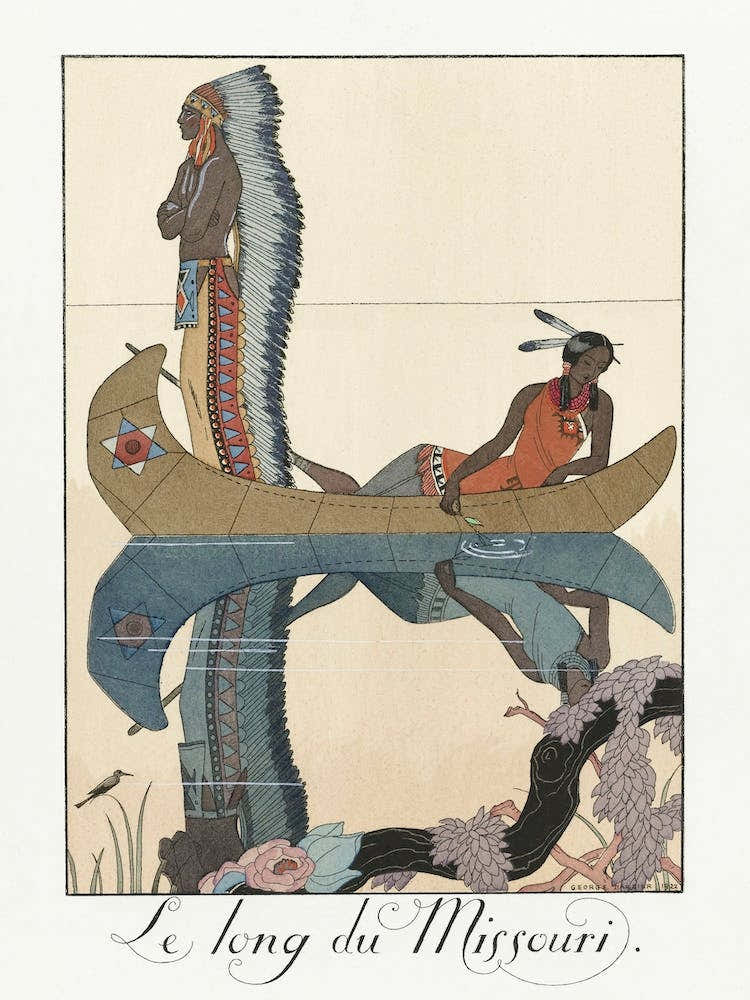 Langs De Missouri (1923), George Barbier