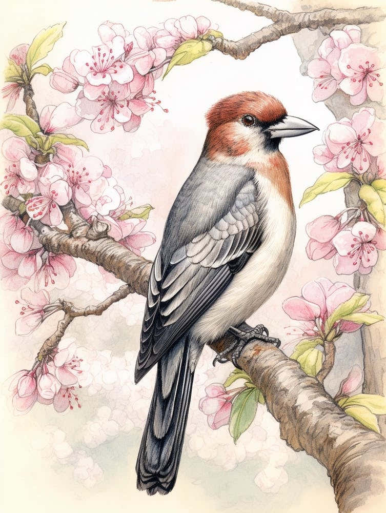 Storybook Animal Watercolour Woodpecker 2