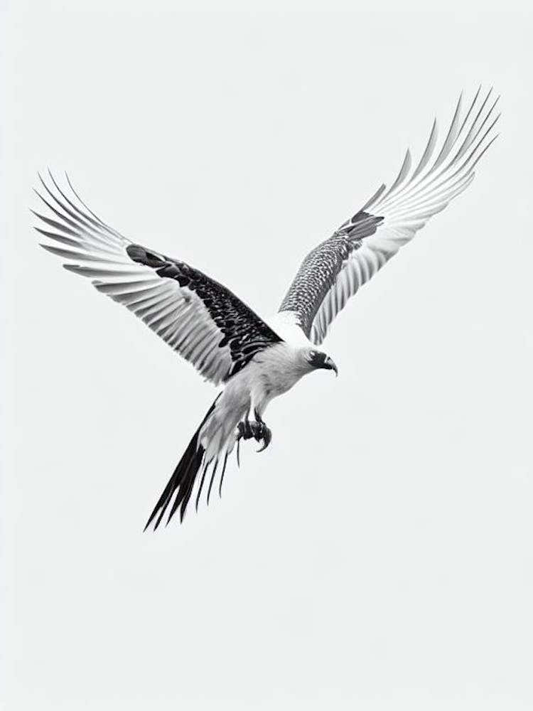 Vulture B&W Pencil Drawing 2 Bird