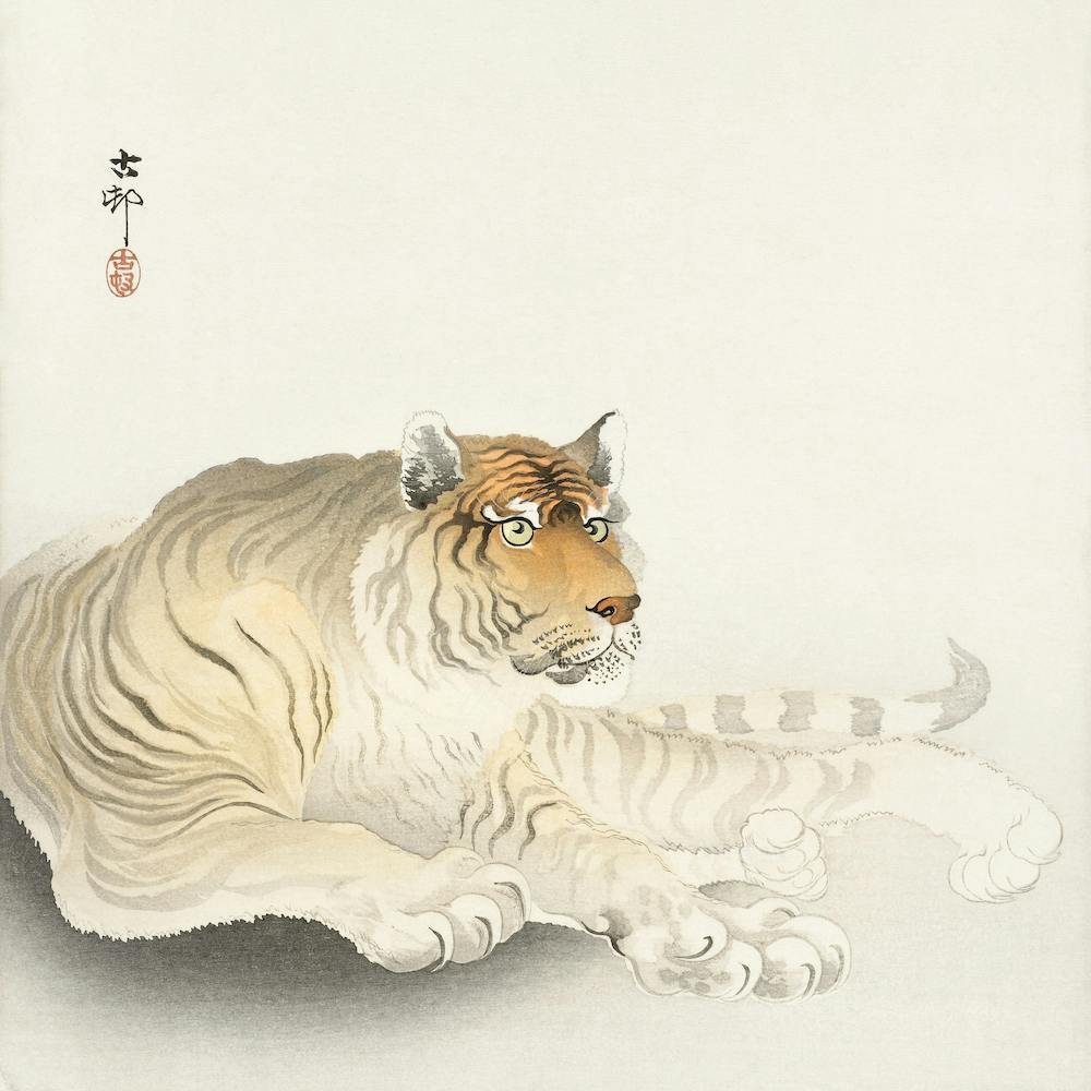 Tiger (1900 - 1930), Ohara Koson