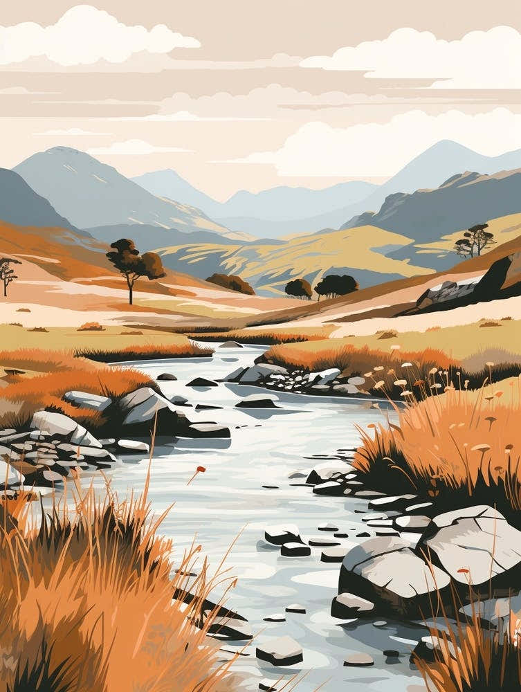 Lake District National Park England 4 Hiking Trail Landscape