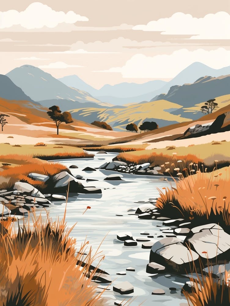 Lake District National Park England 4 Hiking Trail Landscape