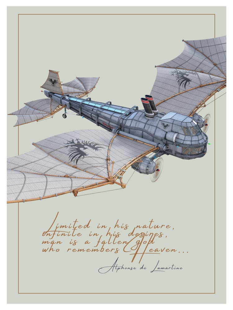 Steampunk Plane Flying Quote