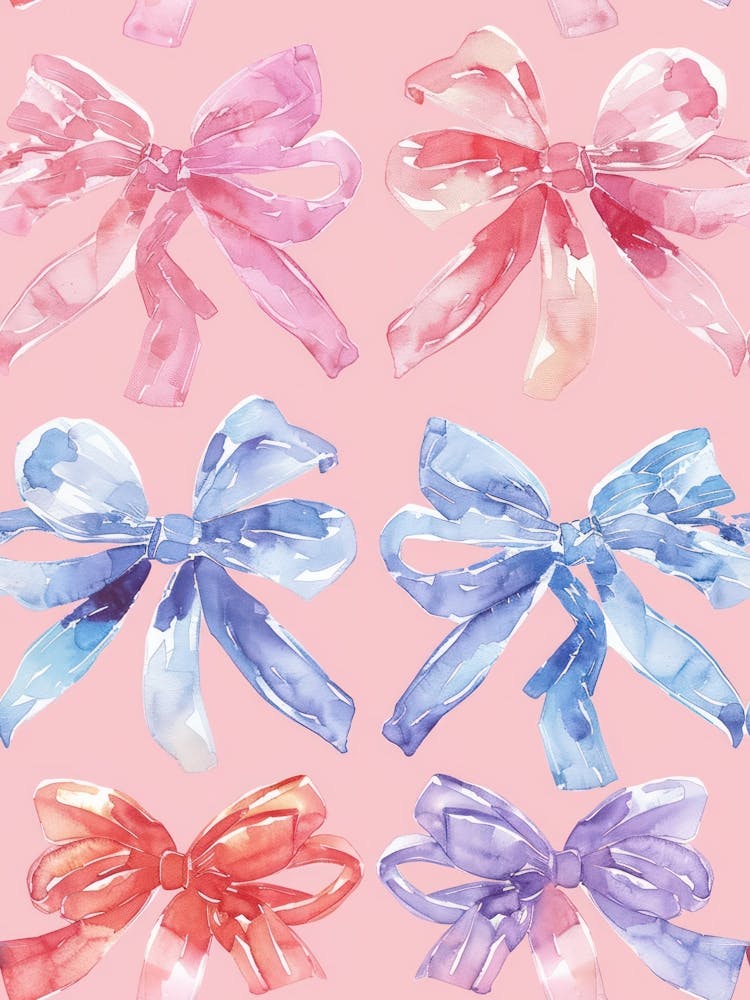 Pastel Bows 1 Pattern