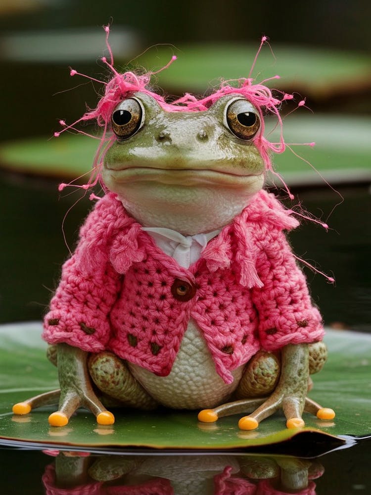 Frog In Pink