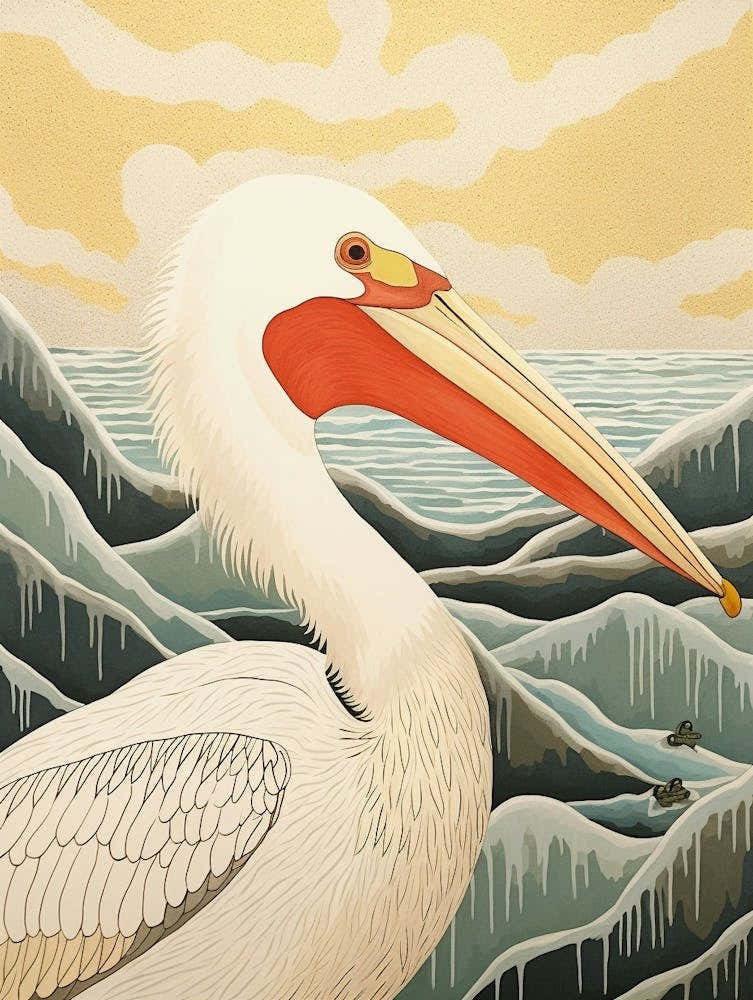 Bird Illustration Pelican