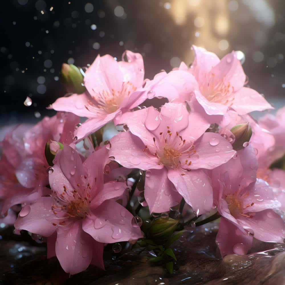 Cherry Blossoms In The Rain