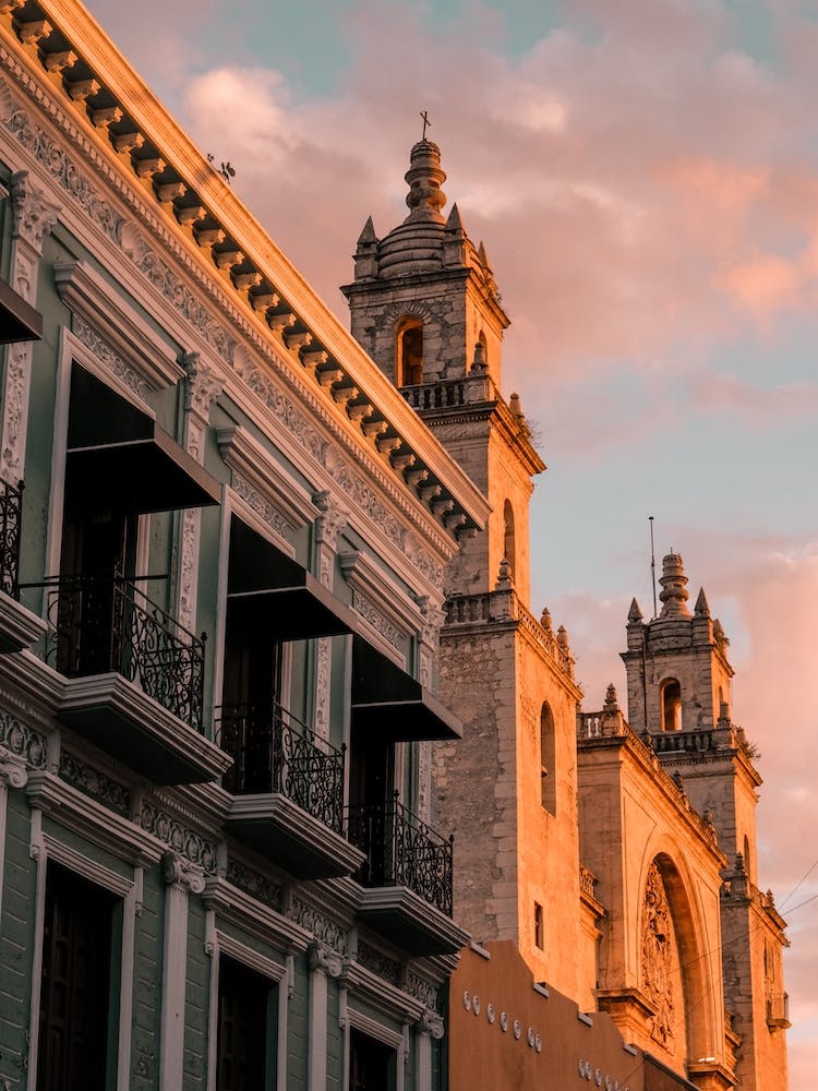 Farcades In Merida Mexico