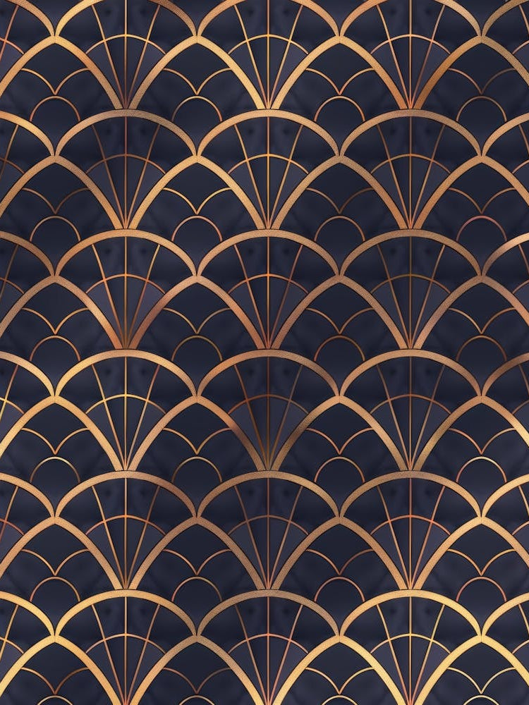 Gold Deco Wallpaper