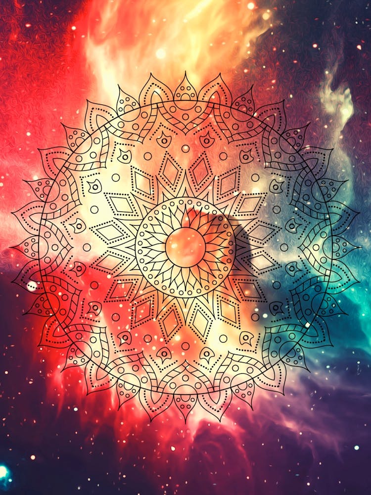 Cosmic mandala #1 - space poster