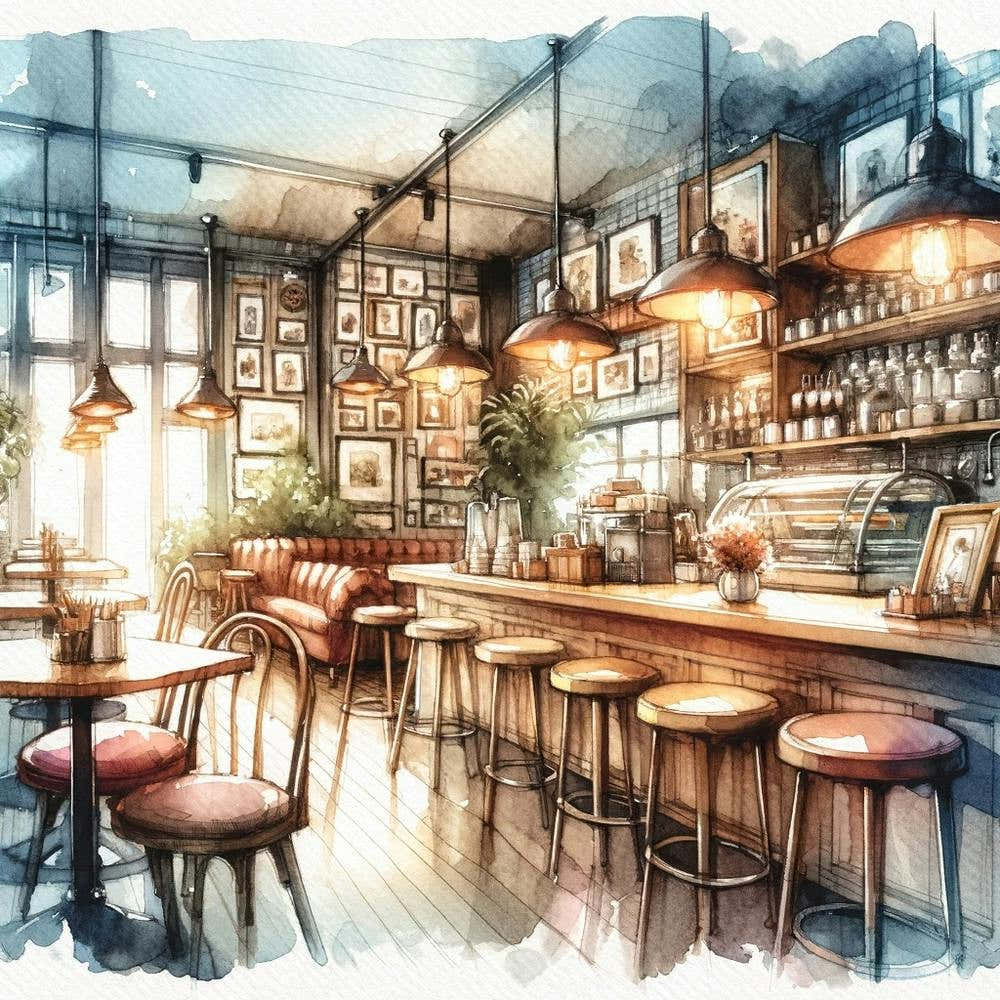 The Morning Respite- Watercolor