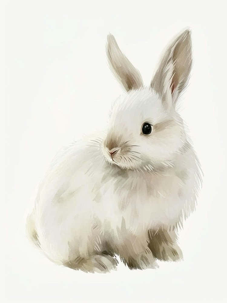 Silver Marten Rabbit Kids Illustration 3