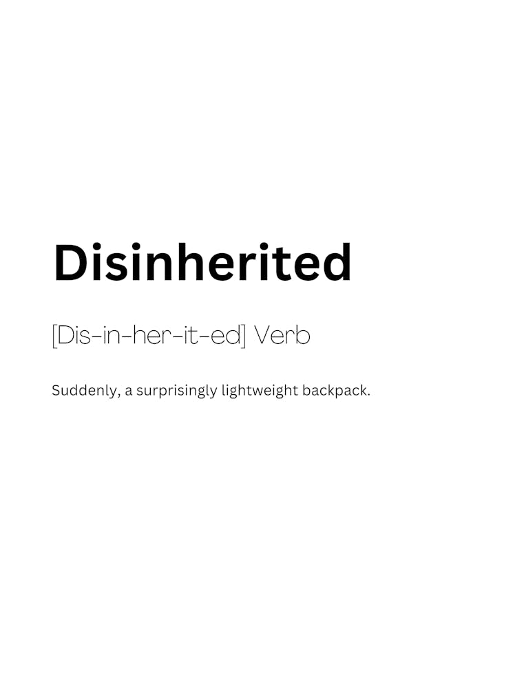 Disinherited Definition Meaning 1