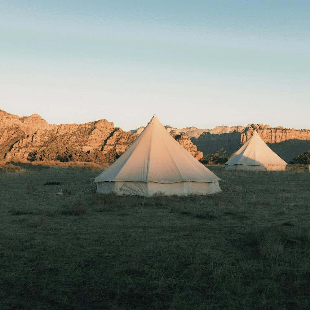 Canvas Tent Camping Square